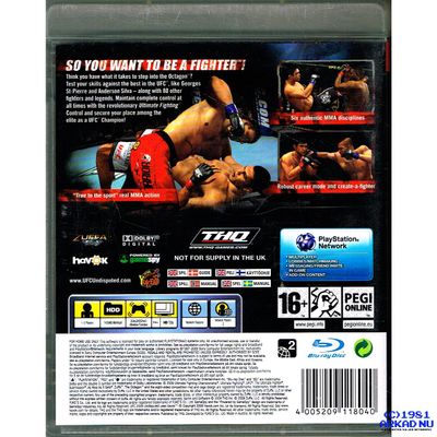 UFC 2009 UNDISPUTED 2009 PS3