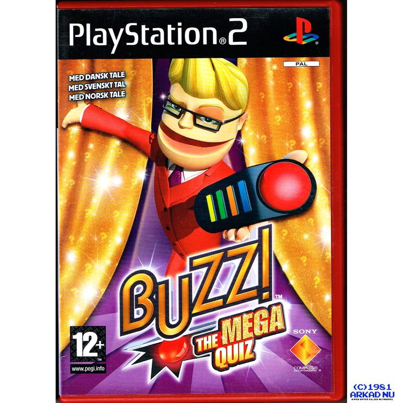 BUZZ! THE MEGA QUIZ SVENSK UTGÅVA PS2