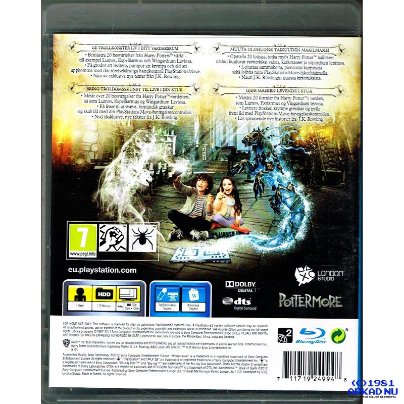 WONDERBOOK BOOK OF SPELLS PS3