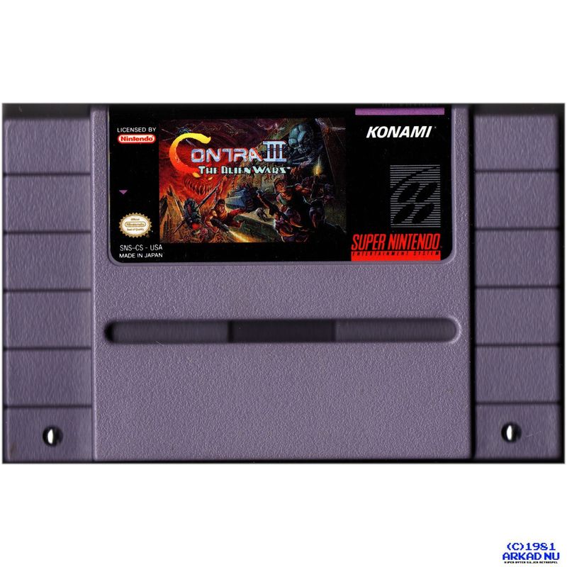 CONTRA III THE ALIEN WARS SNES NTSC USA