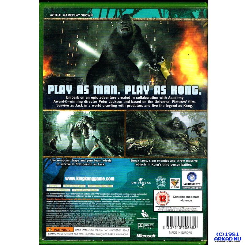 PETER JACKSONS KING KONG XBOX 360