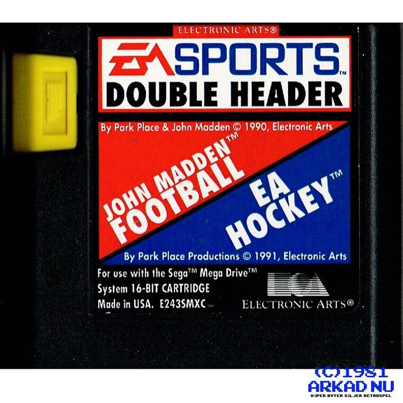 EA SPORTS DOUBLE HEADER MEGADRIVE