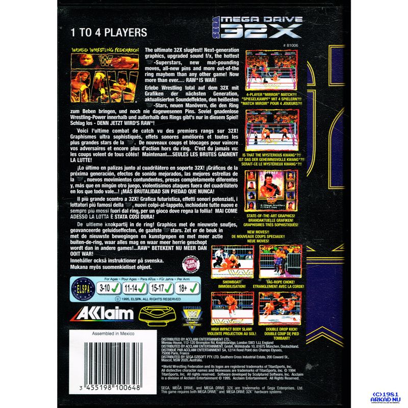 WWF RAW 32X