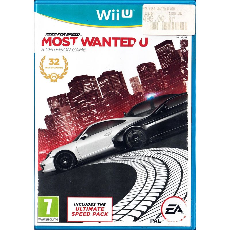 NEED FOR SPEED MOST WANTED U WII U