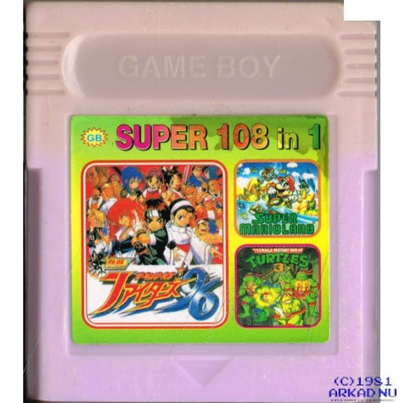 SUPER 108 IN 1 GAMEBOY BOOTLEG