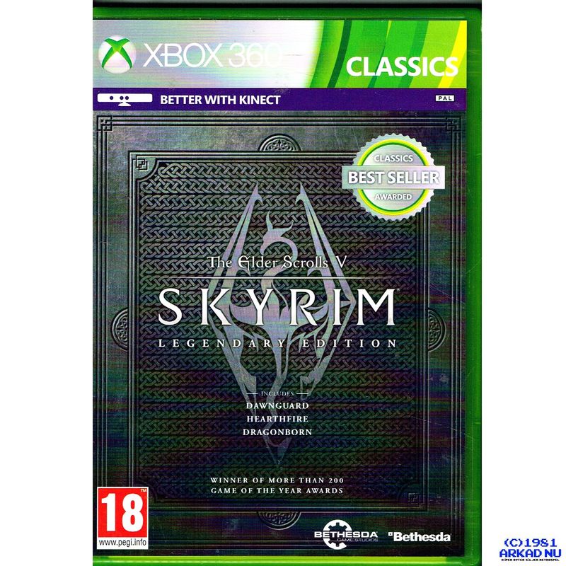 THE ELDER SCROLLS V SKYRIM LEGENDARY EDITION XBOX 360