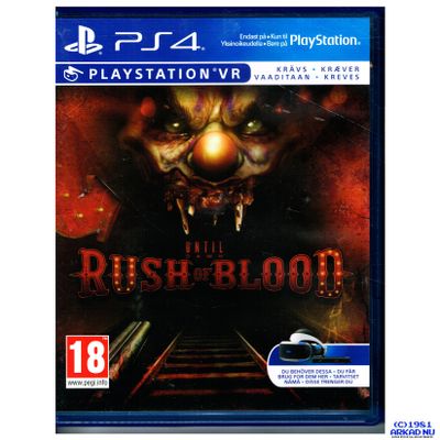 UNTIL DAWN RUSH FOR BLOOD PS4 VR