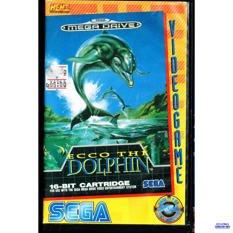 ECCO THE DOLPHIN MEGADRIVE HENT HYRUTGÅVA