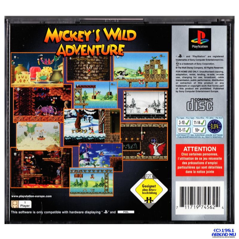 MICKEYS WILD ADVENTURE PS1