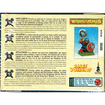 DWARFS WARHAMMER GAMES WORKSHOP 1994