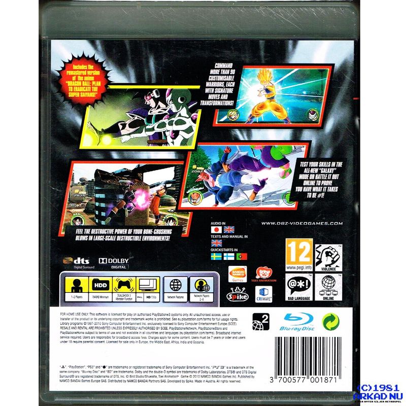 DRAGONBALL RAGING BLAST 2 PS3