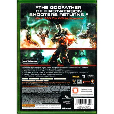 WOLFENSTEIN XBOX 360