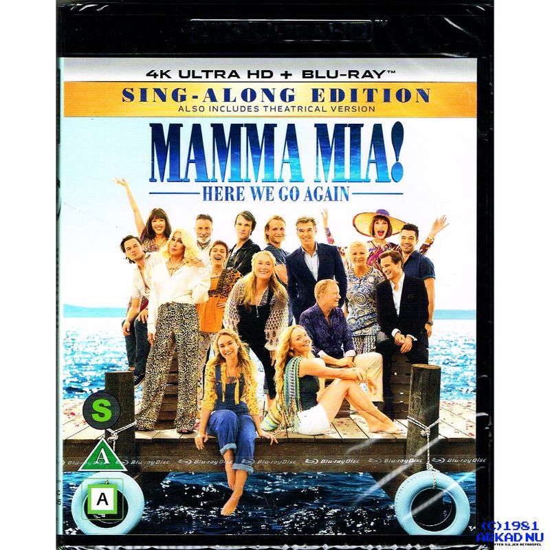 MAMMA MIA HERE WE GO AGAIN SING A LONG EDITION 4K ULTRA HD + BLU-RAY