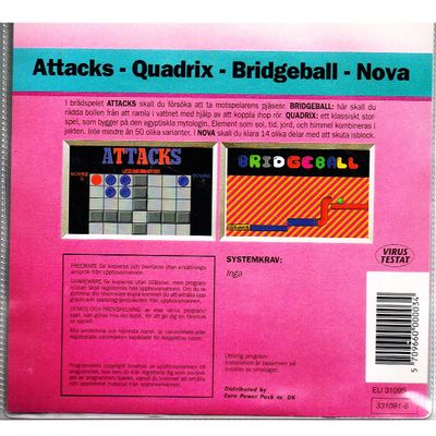 ATTACKS - QUADRIX - BRIDGEBALL - NOVA AMIGA