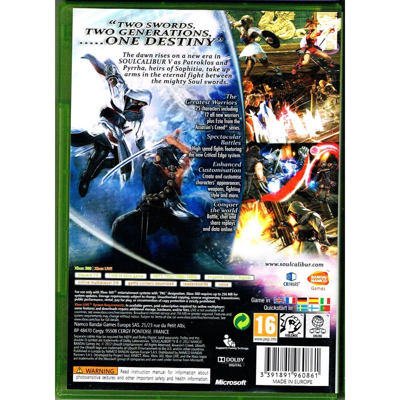 SOUL CALIBUR V XBOX 360