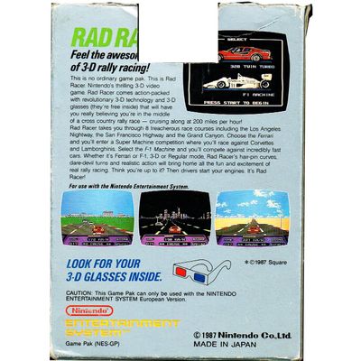 RAD RACER NES SCN