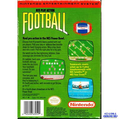 NES PLAY ACTION FOOTBALL REV-A