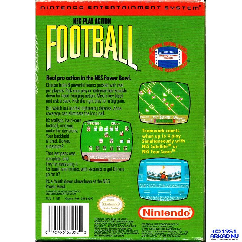 NES PLAY ACTION FOOTBALL REV-A