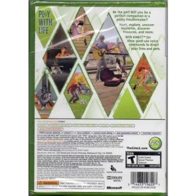 THE SIMS 3 PETS XBOX 360 NTSC