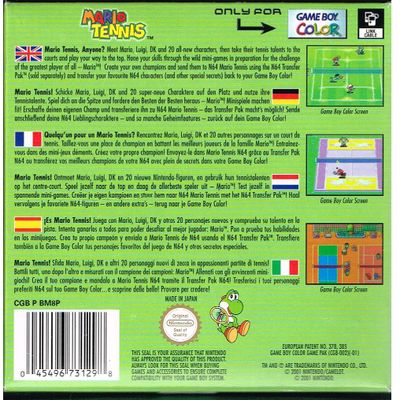 MARIO TENNIS GAMEBOY COLOR