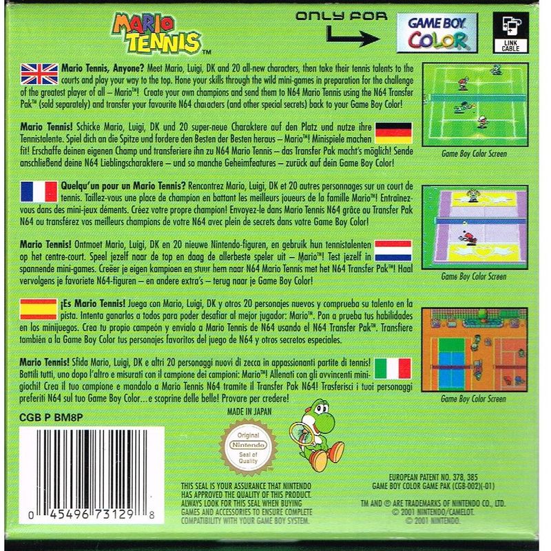 MARIO TENNIS GAMEBOY COLOR