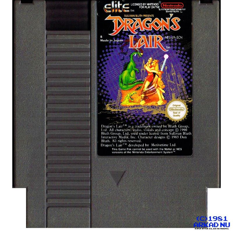 DRAGONS LAIR NES SCN