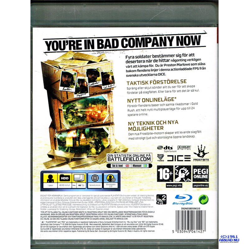 BATTLEFIELD BAD COMPANY PS3