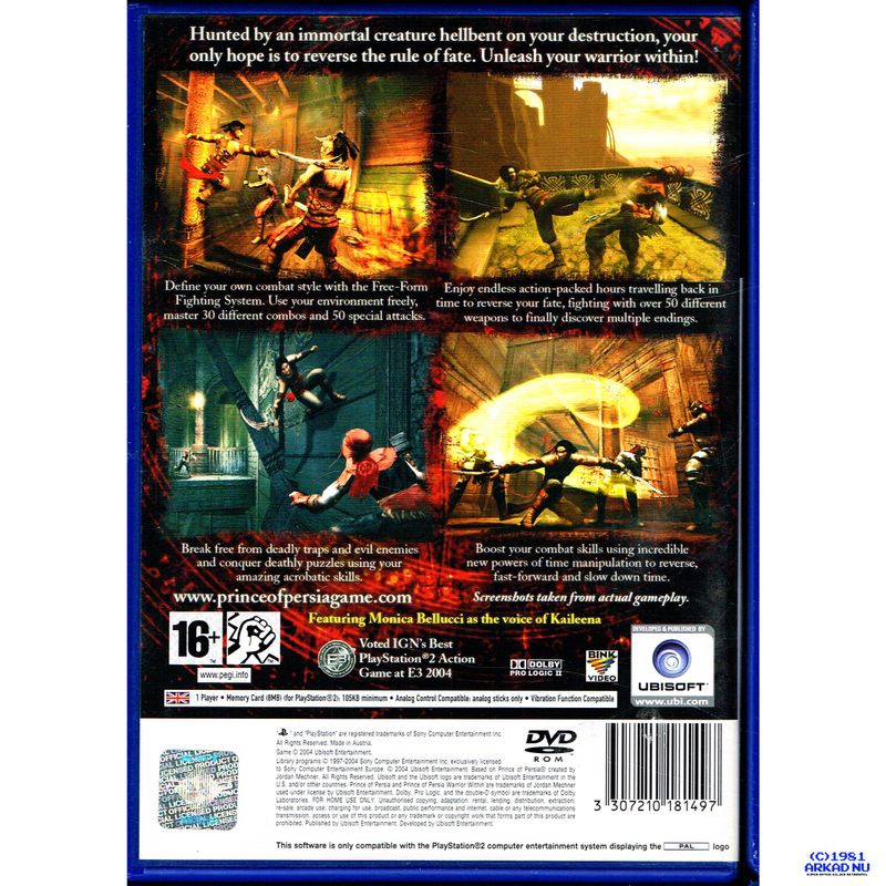 PRINCE OF PERSIA WARRIOR WITHIN PS2