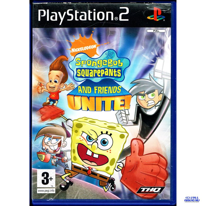 SPONGEBOB SQUAREPANTS AND FRIENDS UNITE PS2