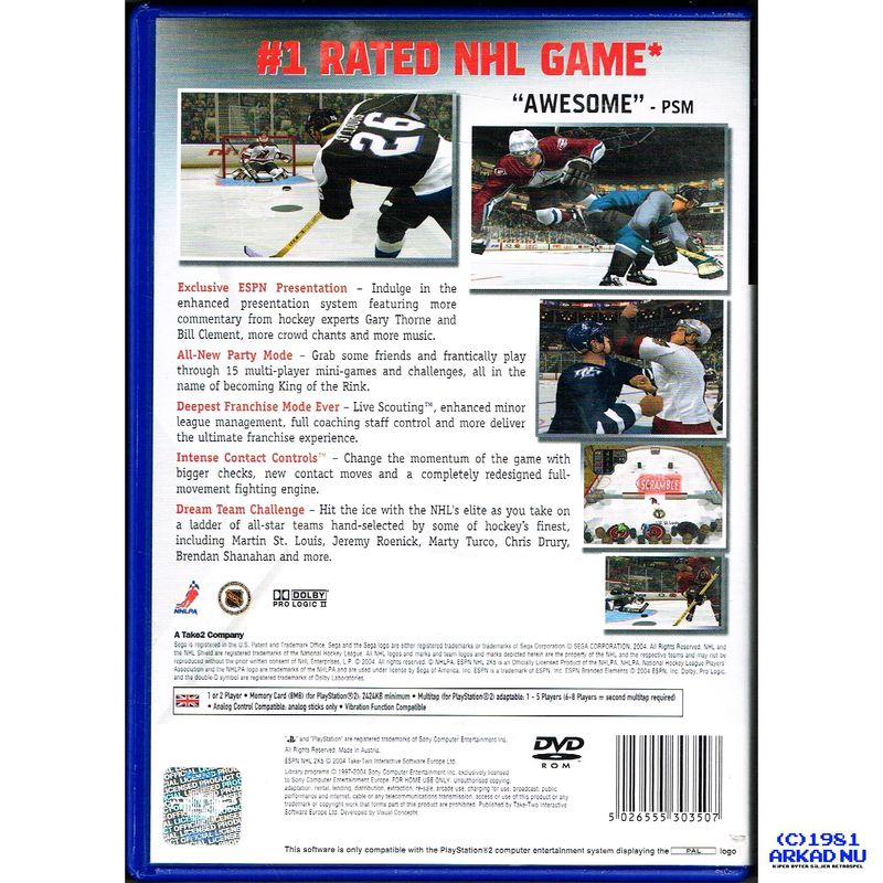 ESPN NHL 2K5 PS2