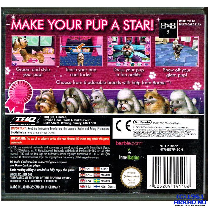 BARBIE GROOM AND GLAM PUPS DS