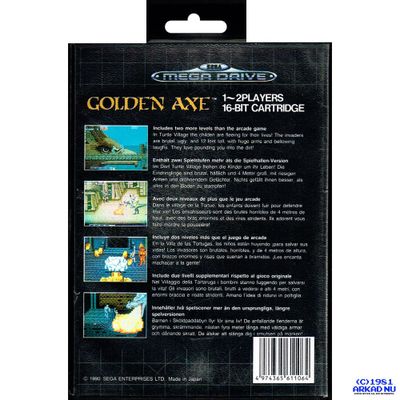 GOLDEN AXE MEGADRIVE