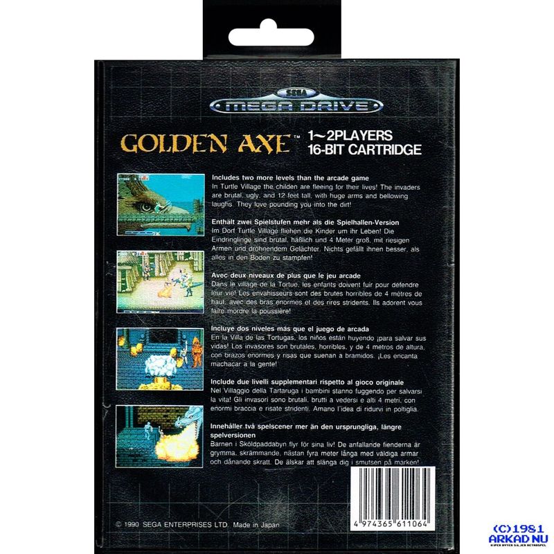 GOLDEN AXE MEGADRIVE