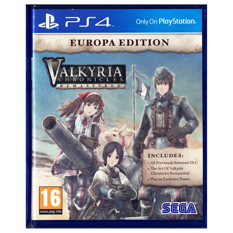 VALKYRIE CHRONICLES REMASTERED EUROPA EDITION PS4