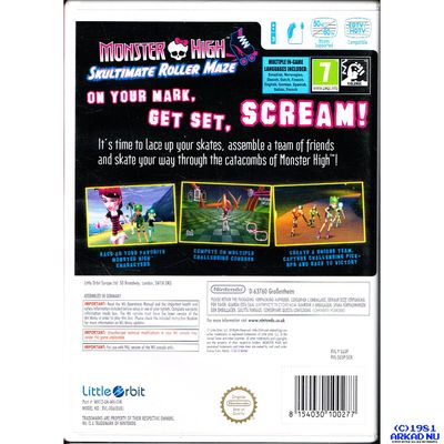 MONSTER HIGH SKULTIMATE ROLLER MAZE WII