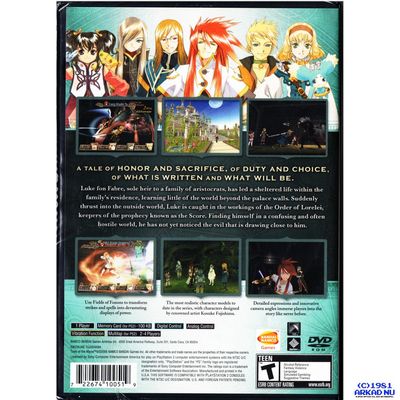 TALES OF THE ABYSS PS2 NTSC USA