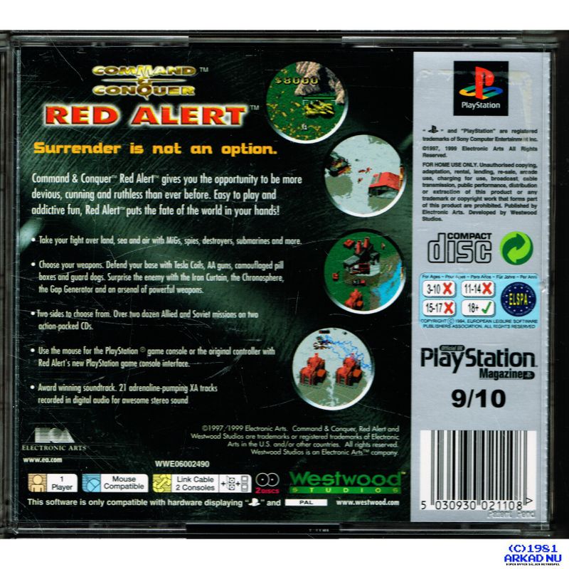 COMMAND AND CONQUER RED ALERT PS1