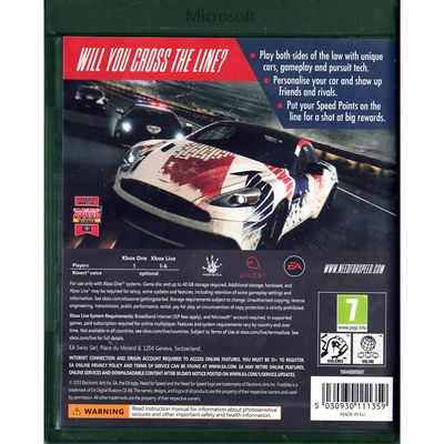 NEED FOR SPEED RIVALS XBOX ONE