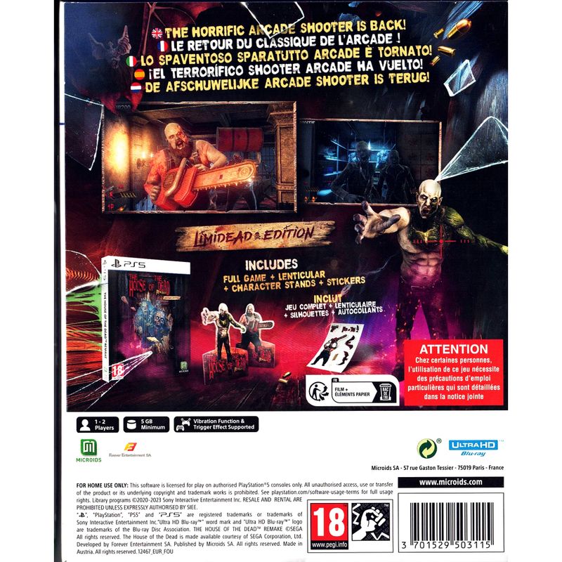 THE HOUSE OF THE DEAD REMAKE LIMIDEAD EDITION PS5
