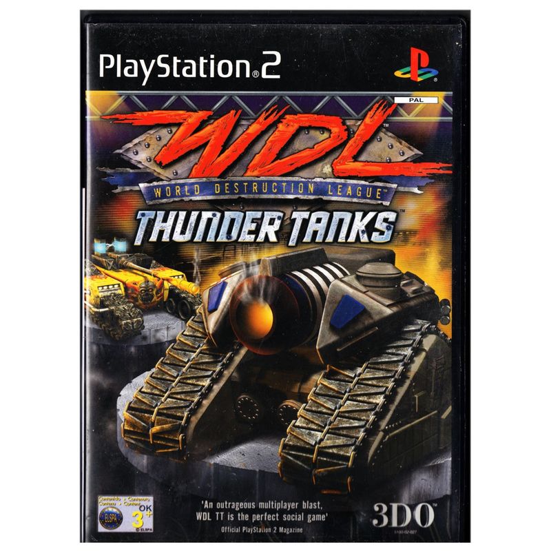 WDL WORLD DESTRUCTION LEAGUE THUNDER TANKS PS2