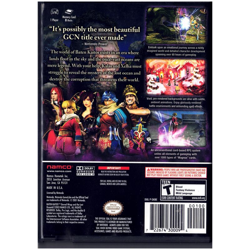 BATEN KAITOS GAMECUBE NTSC USA