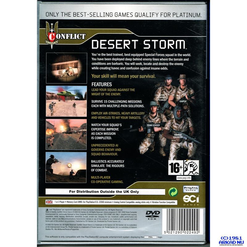 CONFLICT DESERT STORM PS2