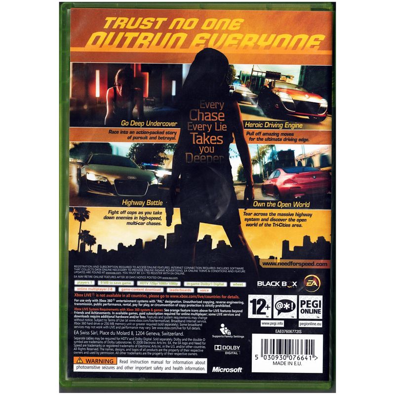 NEED FOR SPEED UNDERCOVER XBOX 360