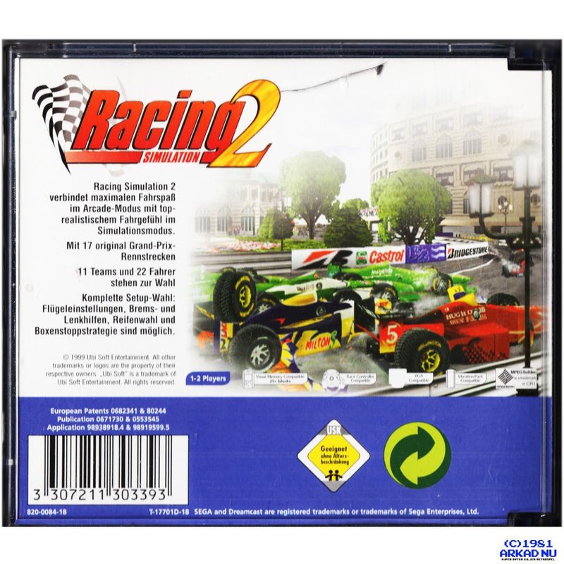 RACING SIMULATION 2 DREAMCAST