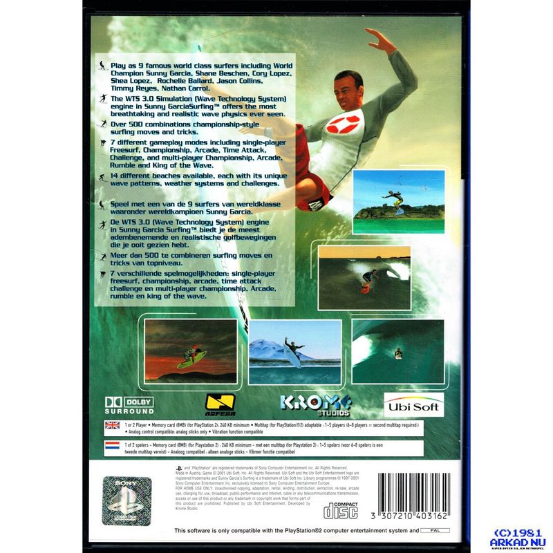 SUNNY GARCIA SURFING PS2