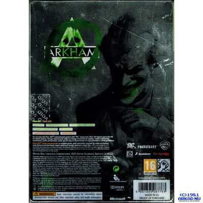 BATMAN ARKHAM CITY JOKER STEELBOOK EDITION XBOX 360