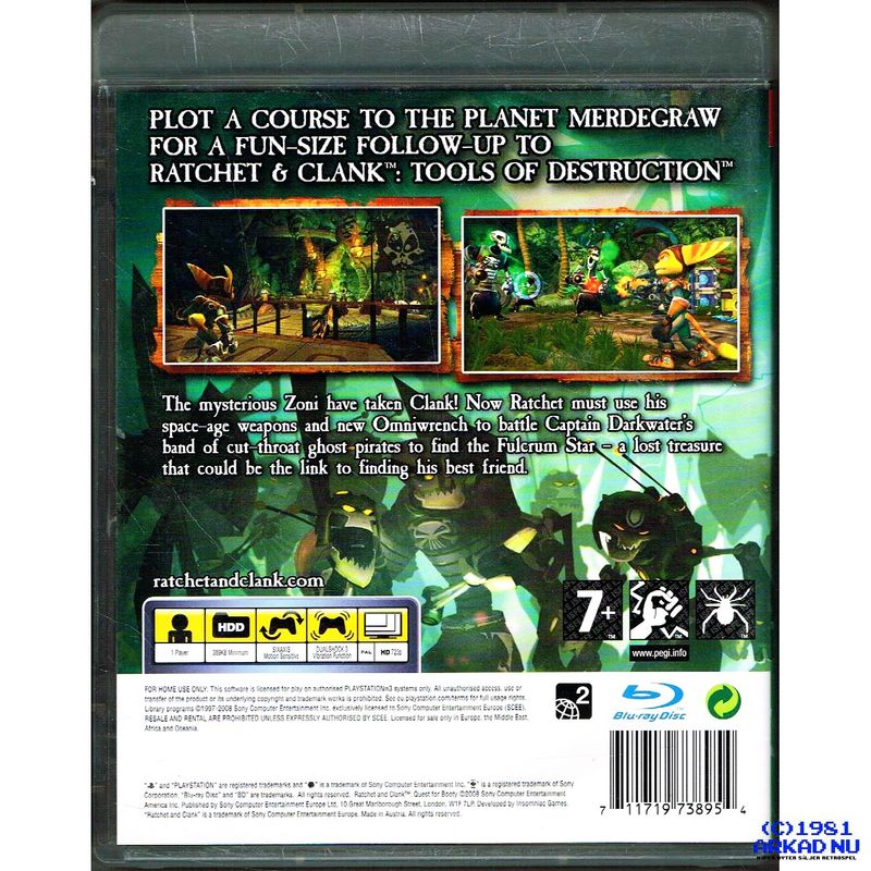 RATCHET & CLANK QUEST FOR BOOTY PS3