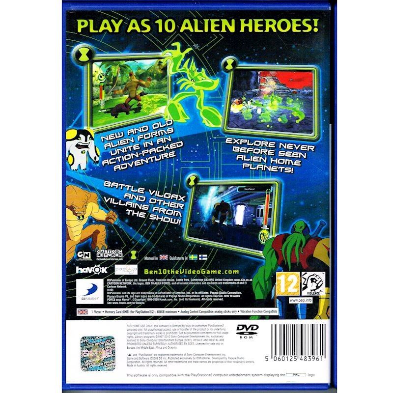 BEN 10 ALIEN FORCE VILGAX ATTACKS PS2