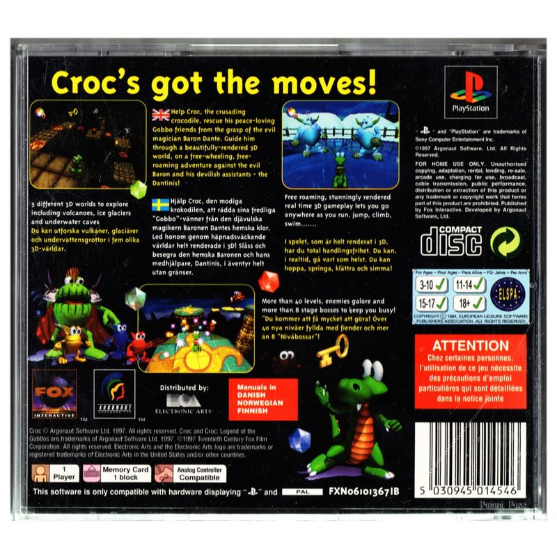 CROC LEGEND OF GOBBOS PS1