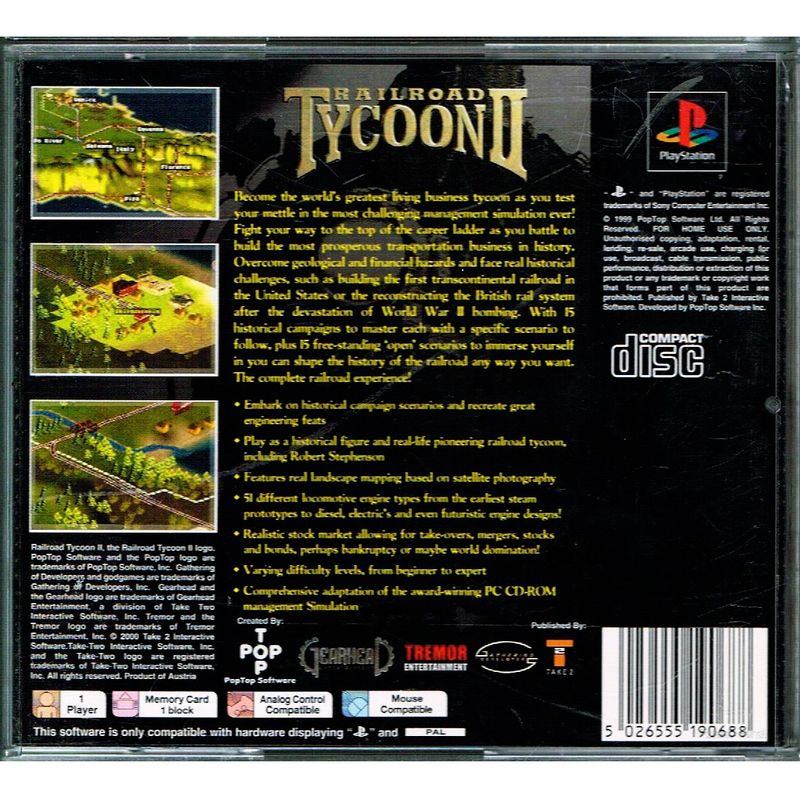 RAILROAD TYCOON II PS1